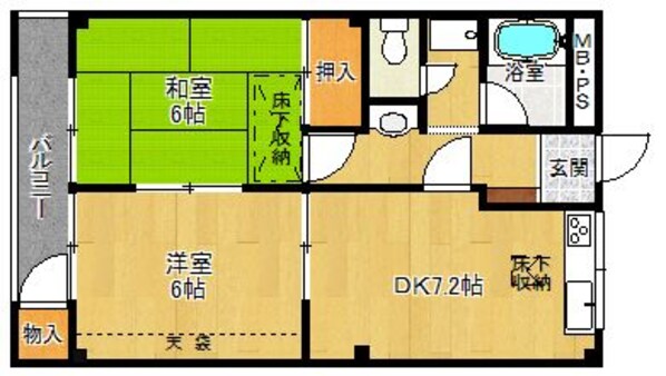 尾上の松駅 徒歩30分 2階の物件間取画像